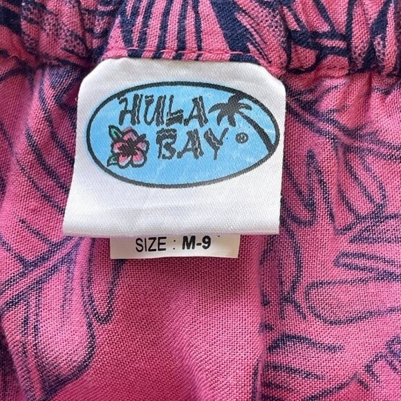 Women's Tropical Print Ruffled Dress with Adjustable Straps Size M-9 Juniors - Picture 13 of 13